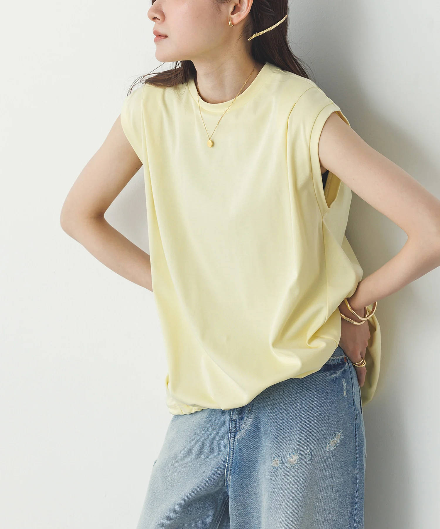 裾バルーン フレンチTシャツ