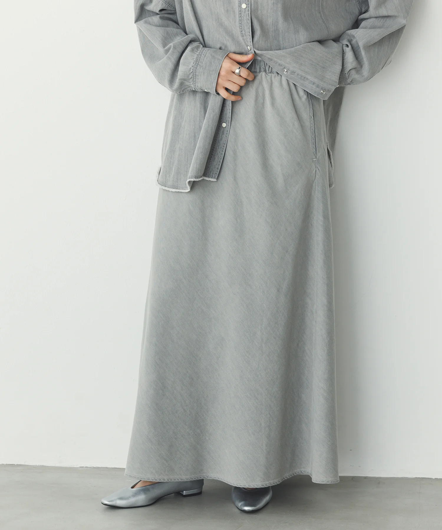 セミフレア デニムスカート