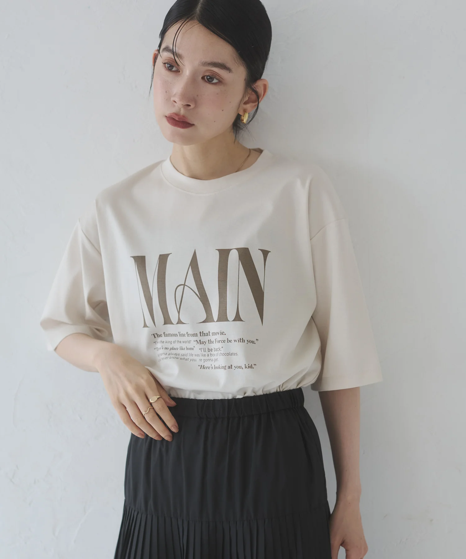 ロゴプリント 半袖T