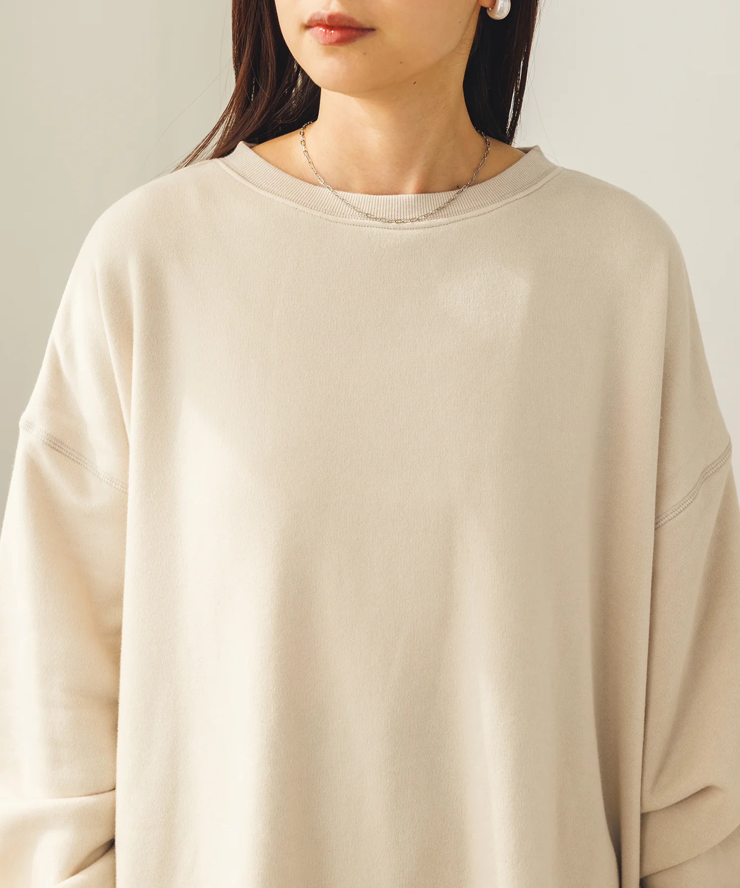 裏起毛オーバーサイズスウェット