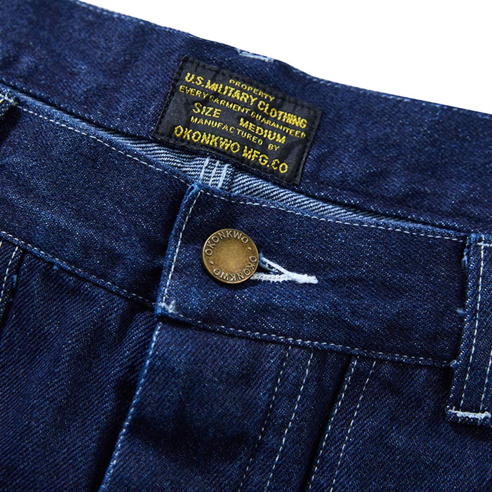 Wabashストライプ 柄　12oz高密度デニムワークパンツ