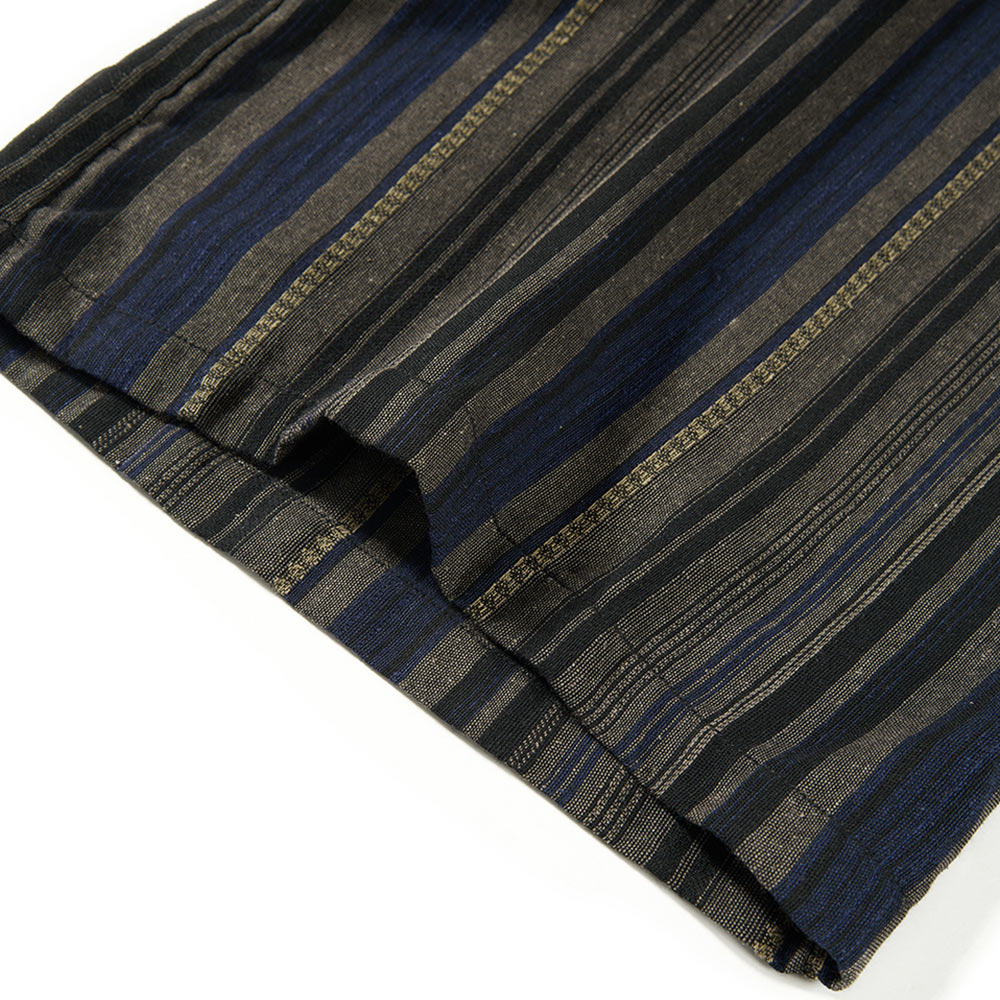 和風先染め　落ち感のあるワイドパンツ