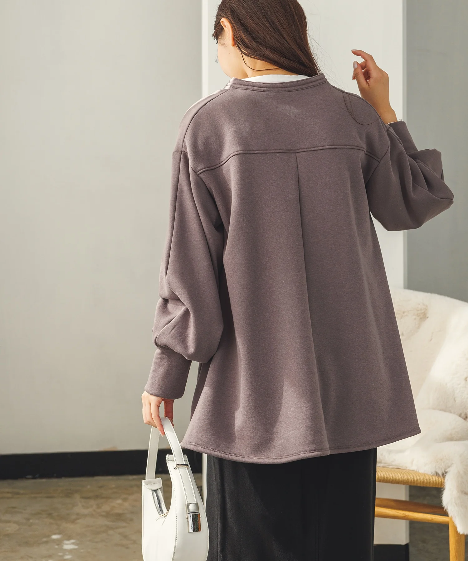 裏シャギーAライントップス