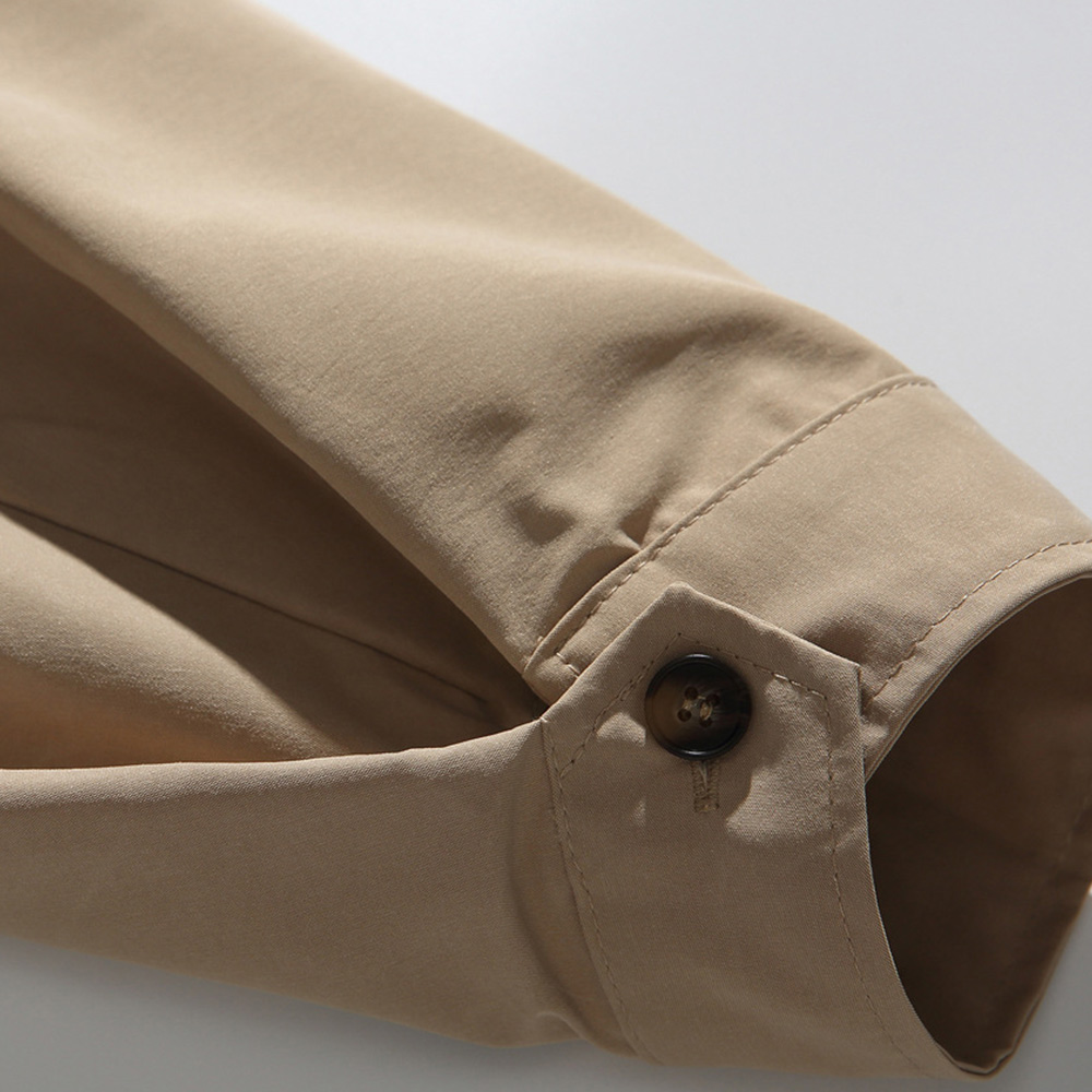 シティボーイ　ミディアムロングフード付きトレンチコート